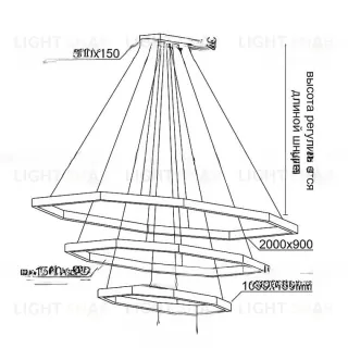 Подвесная люстра RUFF LR VL30365