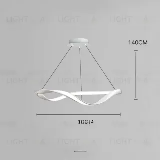 Подвесная светодиодная люстра THAWED CIRCLE 50 WH VL32286