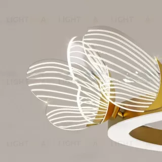Светильник BABETTA CH B в форме кольца с декоративной бабочкой VL21948