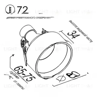 Накладной светодиодный светильник RUTTEN VL31383