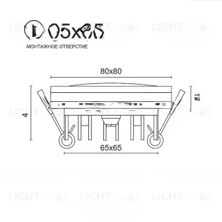 Встраиваемый светодиодный светильник KELLO VL31503