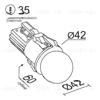 Встраиваемый светодиодный светильник ADWAR VL31497