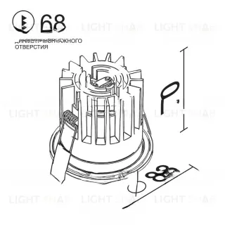 Встраиваемый светодиодный светильник APUDO VL31524