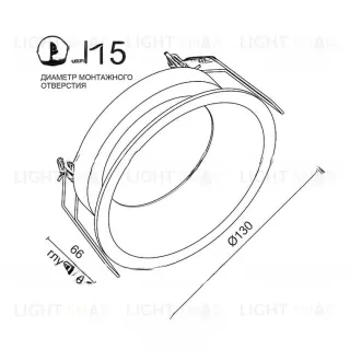 Встраиваемый светодиодный светильник KONG VL31570