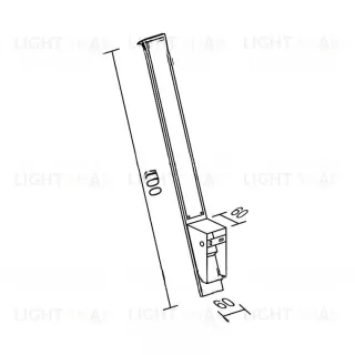 Настенный светодиодный светильник LUBO M VL31058