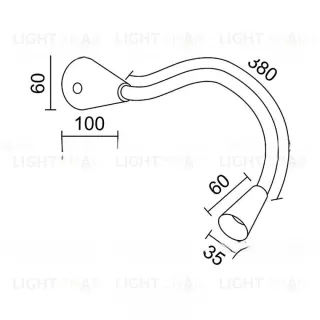 Настенный светодиодный светильник BORIS на гибкой ножке VL31033