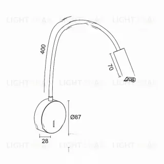 Гибкий настенный светодиодный светильник ABAZ VL31042