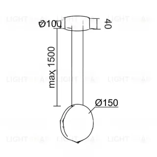 Подвесной светильник MIRZA BLR-150 VL30863