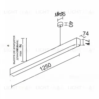 Линейный светодиодный светильник VLODGI LINE TWO LR VL30401