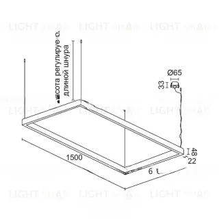 Линейный светодиодный светильник BARTOL Model B XXL LR VL30675