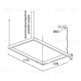 Линейный светодиодный светильник BARTOL HL MODEL B L VL30787