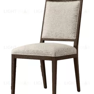 Коричневый стул из дуба “Карлайл” LHFDC2195HLN brown oak / natural linen