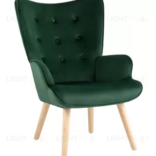 Кресло Хью велюр темно-зеленый УТ000037080