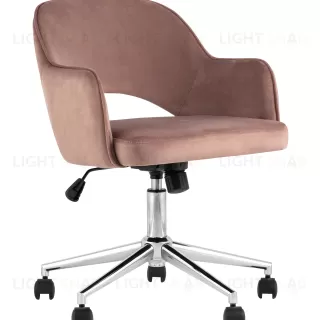 Кресло компьютерное Кларк велюр розовый УТ000025779