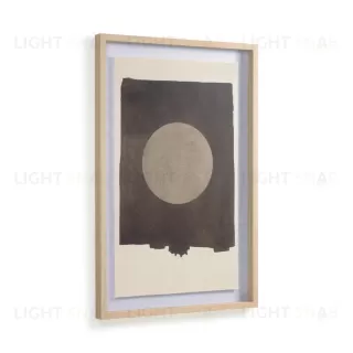 Картина Naira с черным кругом 60 х 90 см 108038