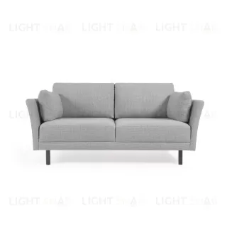 Gilma 2-местный диван светло-серого цвета с ножками в черной отделке 170 см 111719