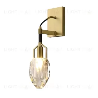 Настенный светильник 8960-1W brass/clear 8960-1W brass/clear