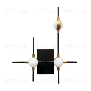Настенный светильник Molecular 3 black/gold MB18001067-3A  black/gold
