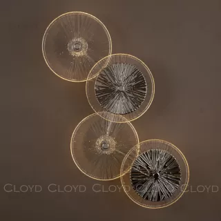  Бра Cloyd HELION-A W4 / выс. 62 см - хром - зеркальн. стекло (арт.20122)  20122