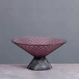  Ваза Cloyd MESO Vase / Ø25 см - фиолет. стекло (арт.50026)  50026