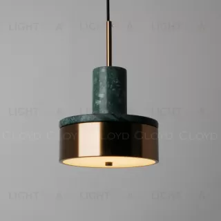  Подвесной светильник Cloyd ARTUS P1 / латунь - зелен.мрамор (арт.11056)  11056