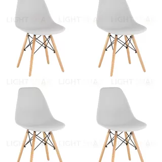 Стул Eames Style DSW светло-серый x4 УТ000035181