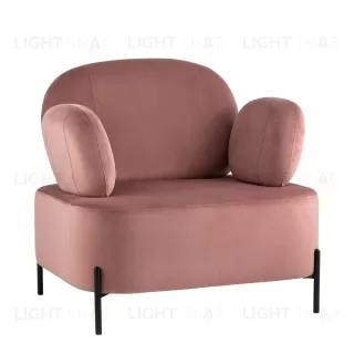 Кресло Кэнди с подлокотниками велюр пыльно-розовый УТ000035880
