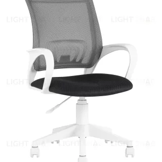 Кресло офисное TopChairs ST-BASIC-W серый крестовина пластик белый УТ000035493
