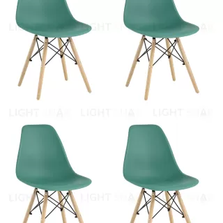 Стул Eames Style DSW серо-зеленый x4 УТ000035180