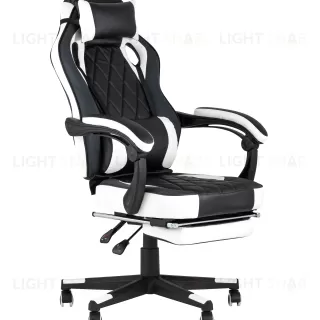 Кресло игровое TopChairs Virage черно-белое УТ000004542