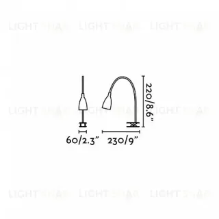 Лампа настольная Loke chrome 40995 