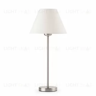 Лампа настольная Nidia nickel+white 68423 