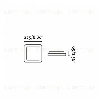 Светильник потолочный Iris grey 63393 