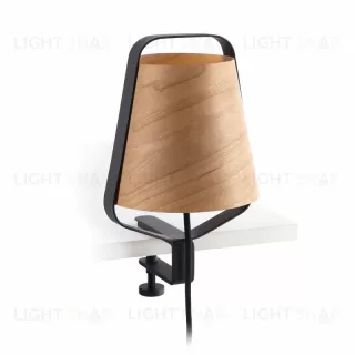 Лампа настольная Stood black+wood 29845 