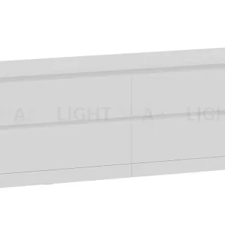 Комод Варма 4Д низкий с четырьмя выдвижными ящиками, цвет белый S00265