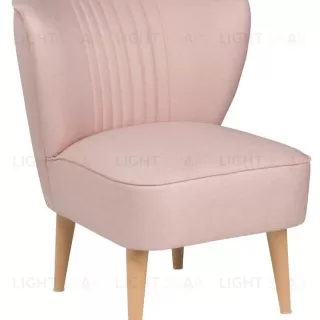 Кресло Унельма светло-розовый, ткань рогожка UNEACH MA61