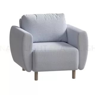 Кресло для отдыха Тулисия пастельно-голубой, ткань рогожка TULACH TW17