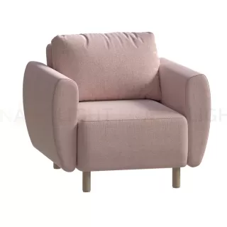 Кресло для отдыха Тулисия светло-розовый, ткань рогожка TULACH TW16