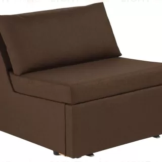 Кресло для отдыха Йоки коричневое, ткань рогожка YOKACH FA16