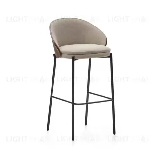 Барный стул Eamy светло-коричневый из шпона ясеня с отделкой венге 150952