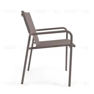 Zaltana Алюминиевый стул для улицы, окрашенный в коричневый матовый цвет 117352