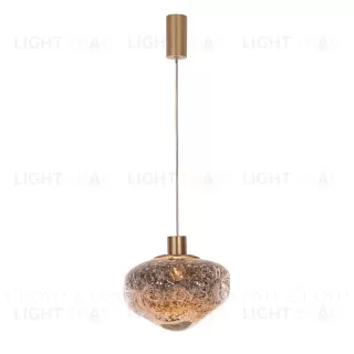  Подвесной светильник Cloyd VOCAL P1 / латунь - коричнев. стекло (арт.11344)  11344