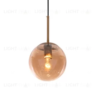  Подвесной светильник Cloyd BRINN P1 / Ø20 см - золото - янтарный (арт.11423)  11423
