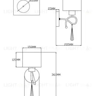 Бра Moderli V2570-1W Chilly 1*E27*60W УТ000021548