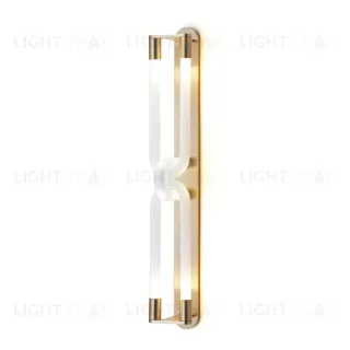 Настенный дизайнерский светильник  Loopi Double by Articolo Lighting (золотой) LSR4283V1