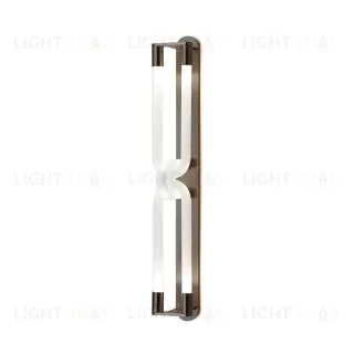 Настенный дизайнерский светильник  Loopi Double by Articolo Lighting (черный) LSR4281V1