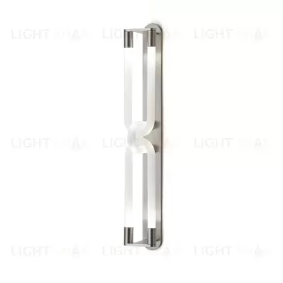 Настенный дизайнерский светильник  Loopi Double by Articolo Lighting (серебряный) LSR4282V1