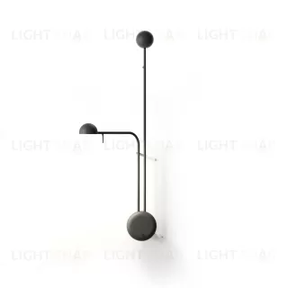 Настенный дизайнерский светильник  Pin 1685 by Vibia (черный) LSR4356V1