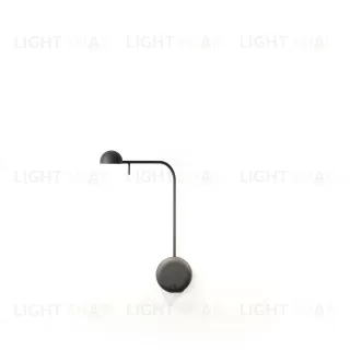 Настенный дизайнерский светильник  Pin 1680 by Vibia (черный) LSR4355V1