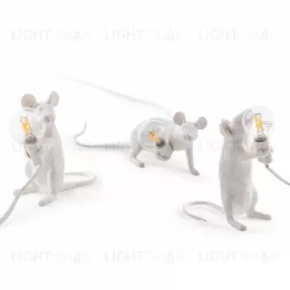 Настольный дизайнерский светильник  Mouse by Seletti (белый) LSR5079V1